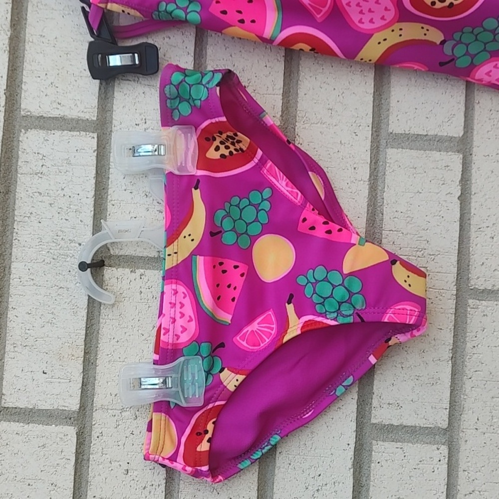 ๐ Swimsuit 2 Piece- Pink and Yellow - Picture 4 of 10